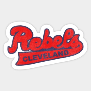 Defunct Cleveland Rebels Basketball Team Sticker